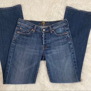 7 for All Mankind womens button fly jeans size 25